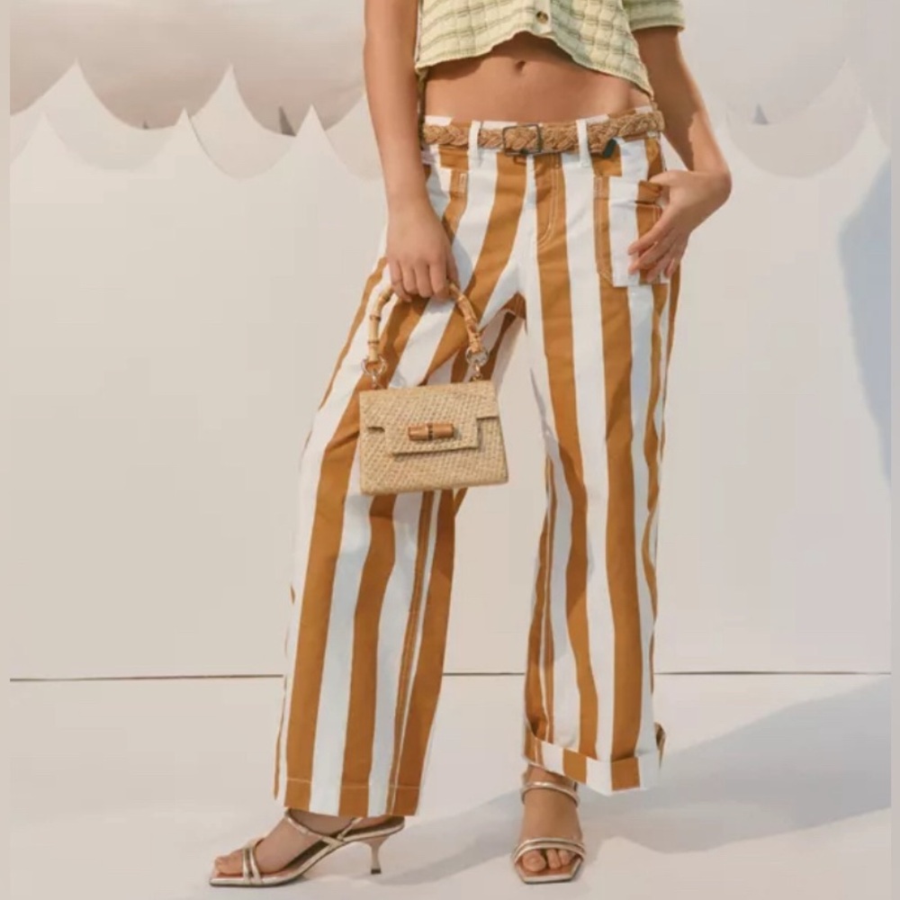 Urban Outfitters Striped Straight Leg Pant